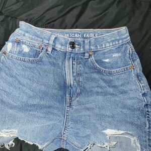 American Eagle Light Blue Denim Shorts
